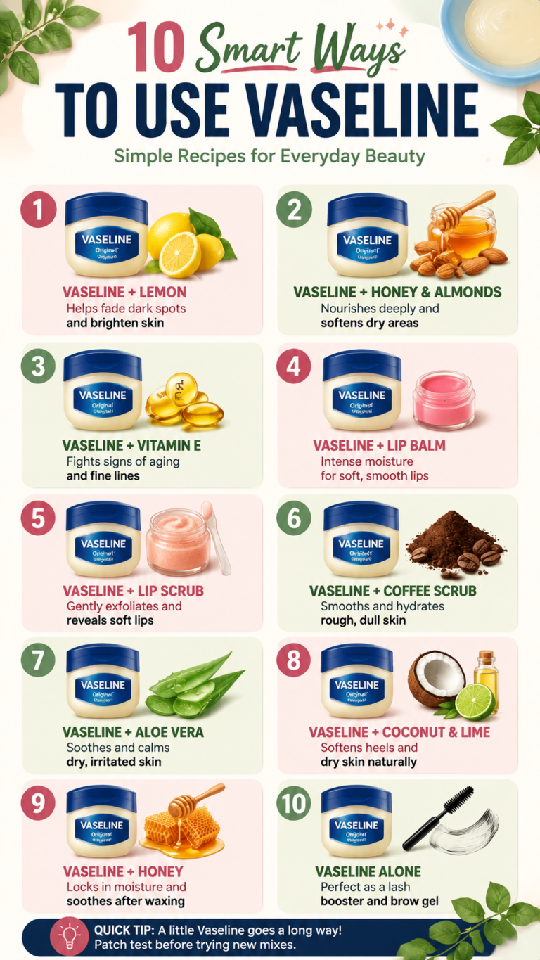 10 Amazing Vaseline Beauty Hacks for Glowing Skin, Lips  Body Care