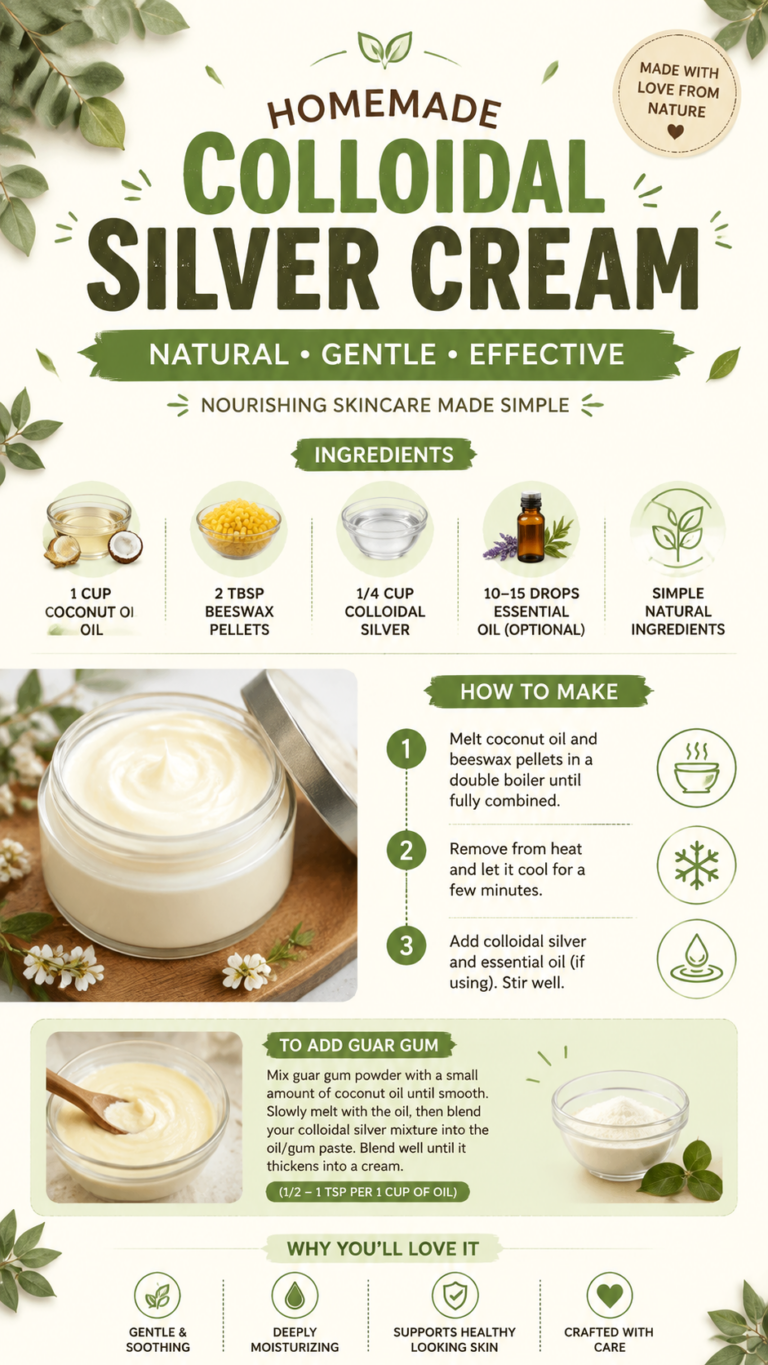 DIY Colloidal Silver Cream Recipe for Natural Homemade Skincare at Home