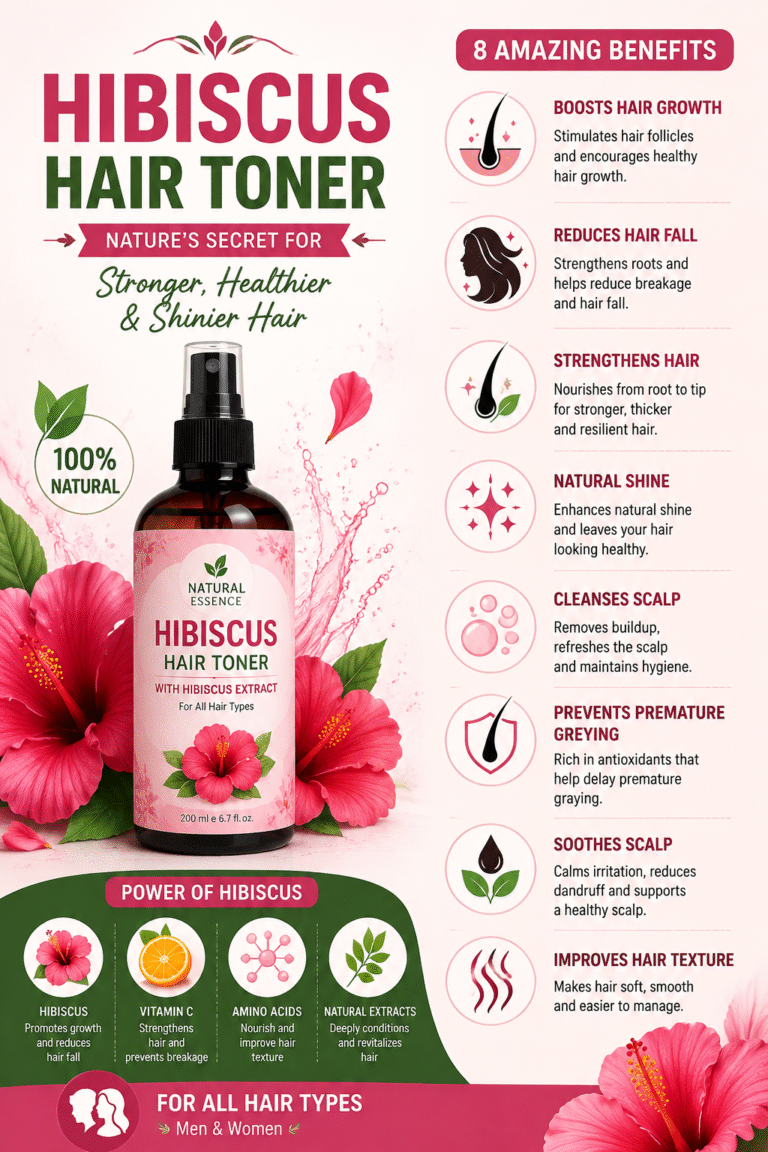 Hibiscus Hair Toner Benefits  Natural Secret for Stronger, Shinier Hair Growth