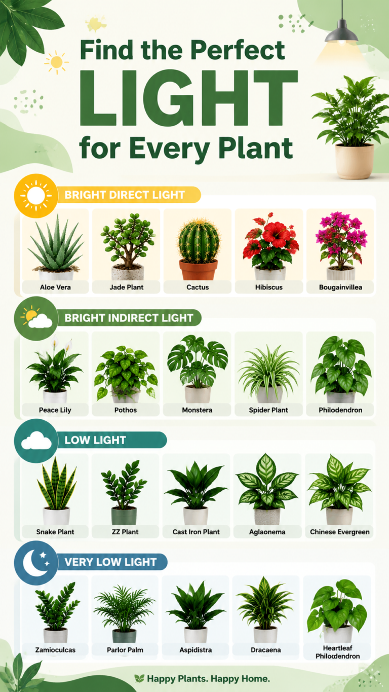 Houseplant Light Guide Best Indoor Plants for Every Light Level