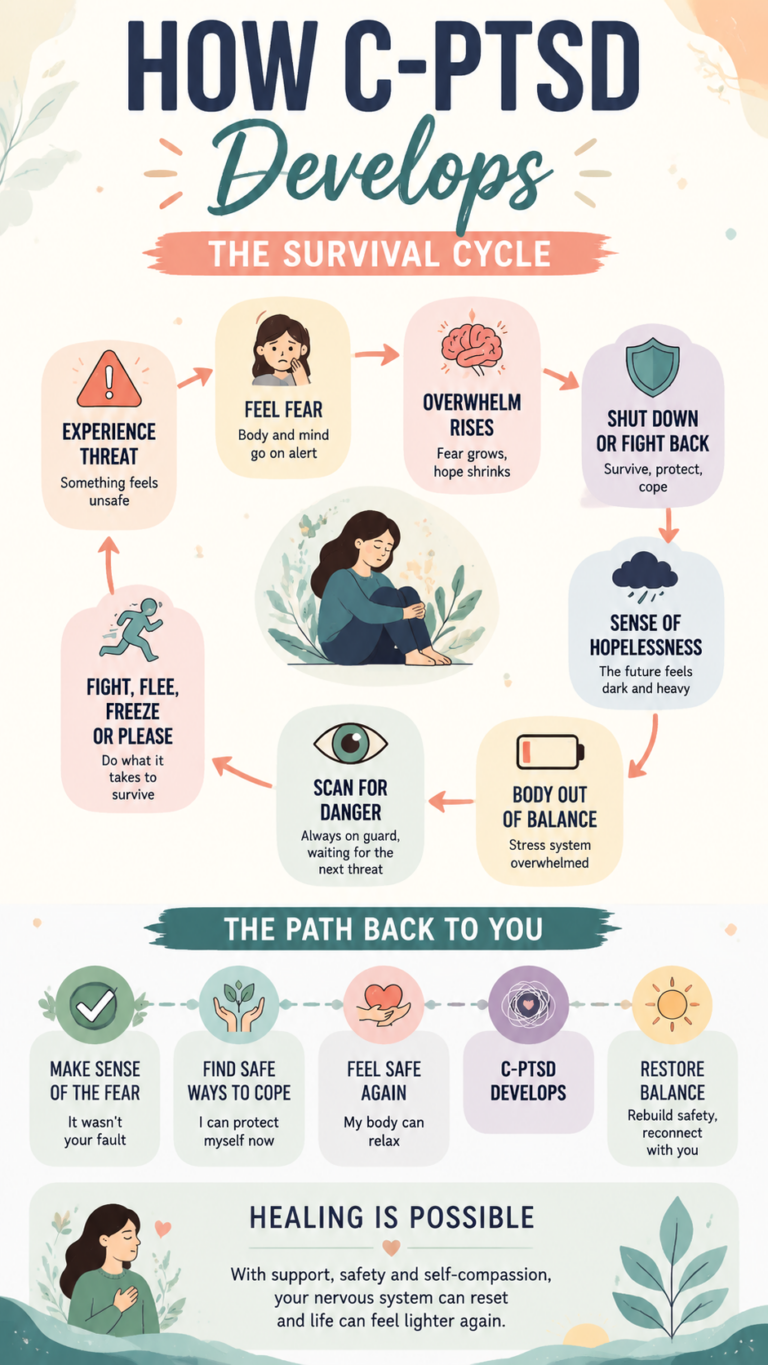 How C-PTSD Develops Understanding the Survival Cycle  Healing Pathway