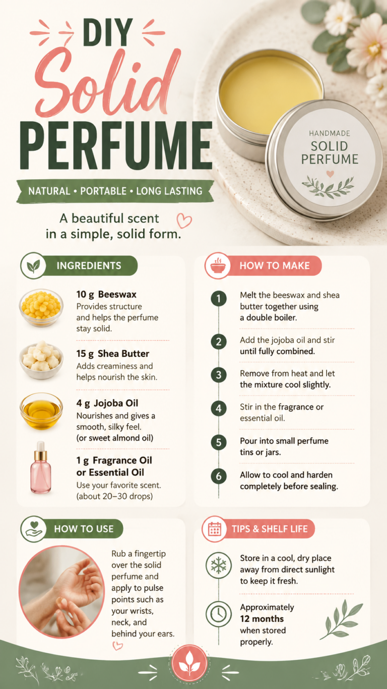 DIY Solid Perfume Recipe Natural Long Lasting Scent You Can Make at Home
