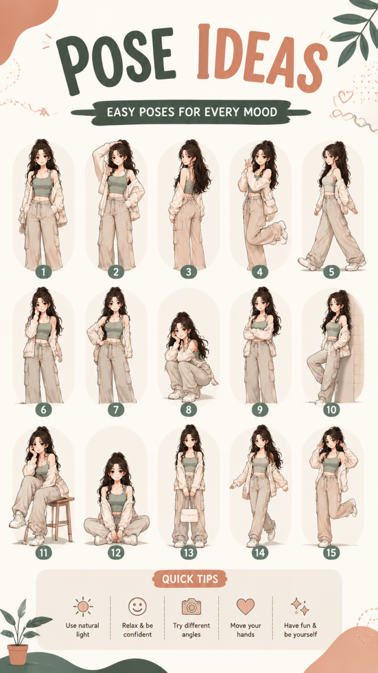 Pinterest Pose Ideas Easy Photo Poses to Look Confident  Aesthetic