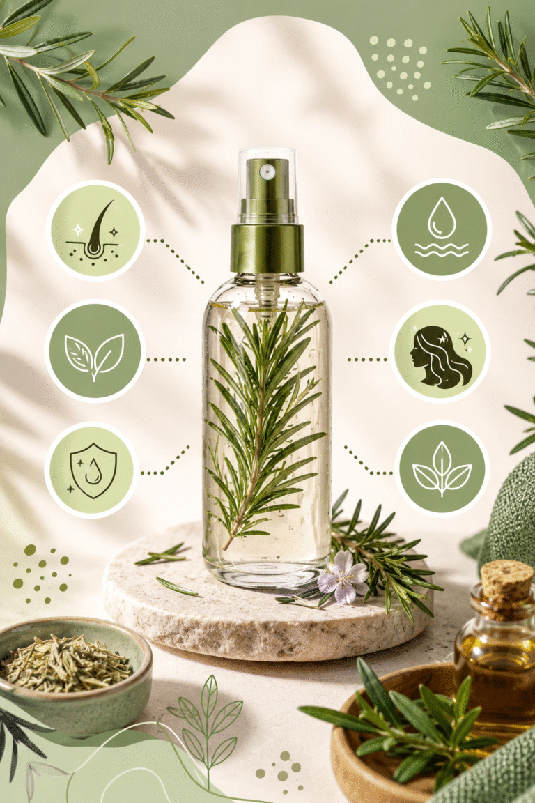 DIY Rosemary Water for Hair Growth  Natural Recipe for Stronger, Thicker Hair