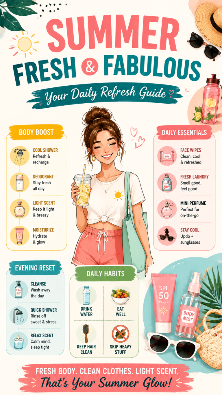 Summer Freshness Routine Stay Fresh, Smell Good  Boost Daily Confidence