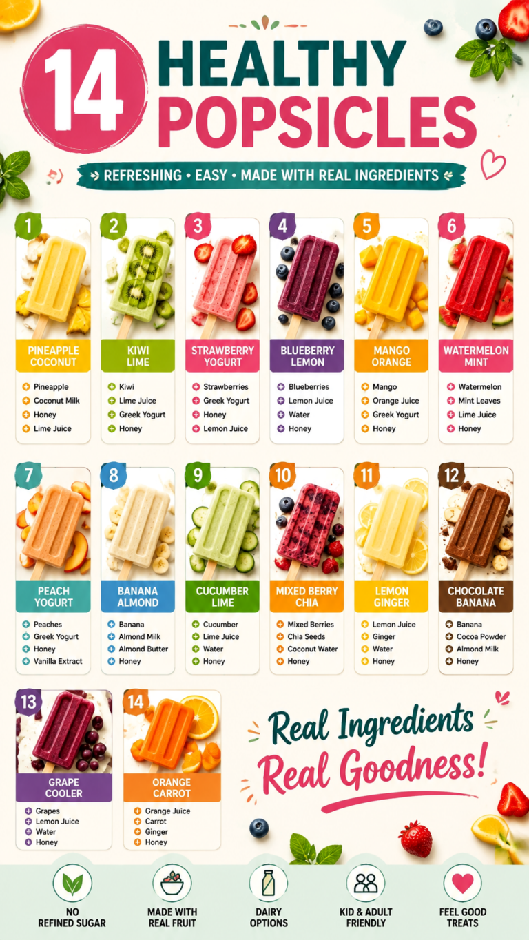 14 Healthy Summer Popsicle Recipes with Fresh Fruit
