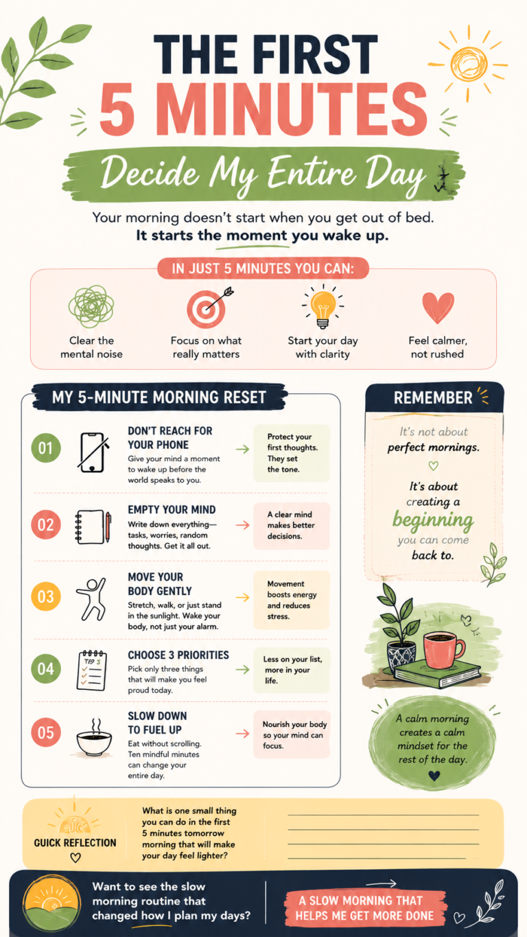 5-Minute Morning Routine Start Your Day With Clarity  Calm