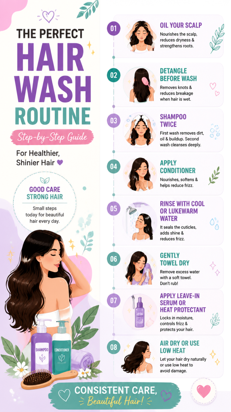 Hair Wash Day Routine 8 Steps for Healthier, Shinier Hair