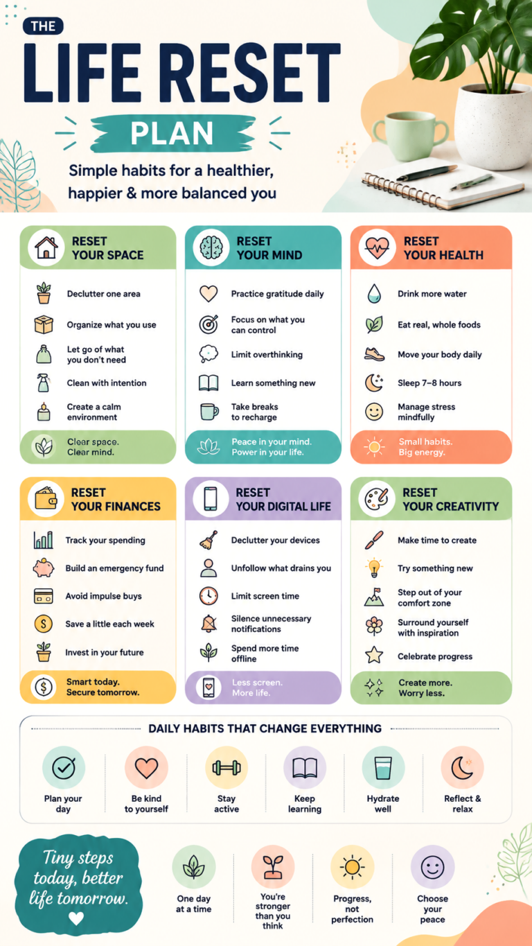 Ultimate Life Reset Checklist 6 Simple Areas to Improve Your Life