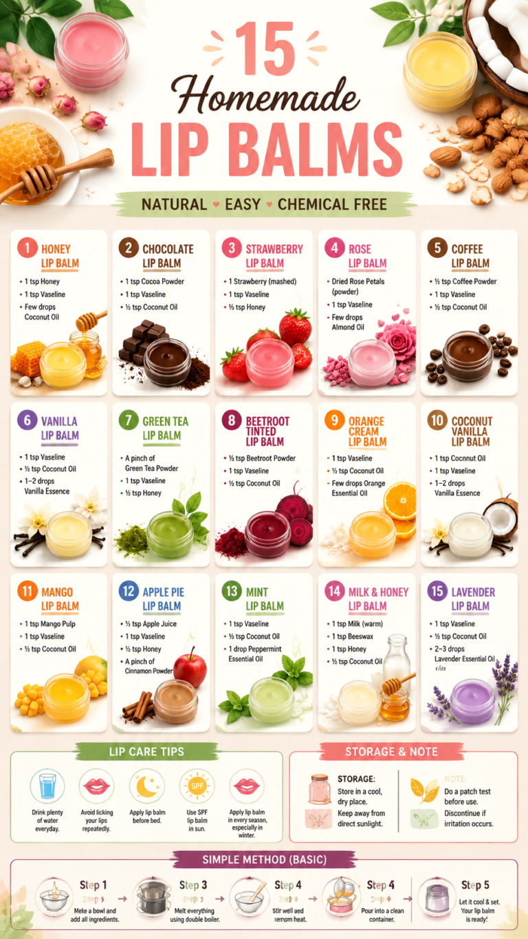 15 DIY Natural Lip Balm Recipes for Soft, Healthy  Hydrated Lips
