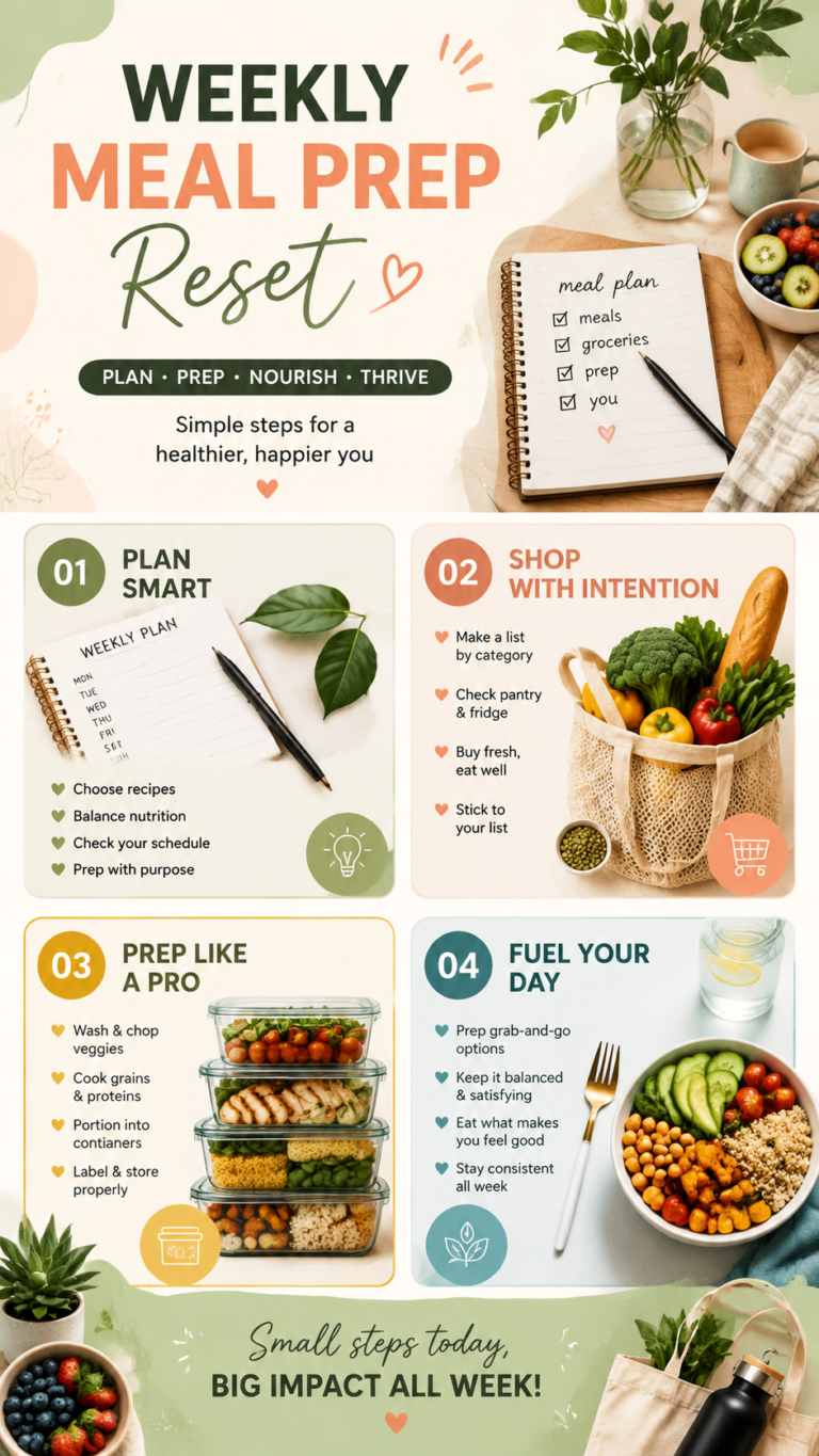 Weekly Meal Prep Plan  Healthy Routine  Easy Meal Prep Ideas for the Week