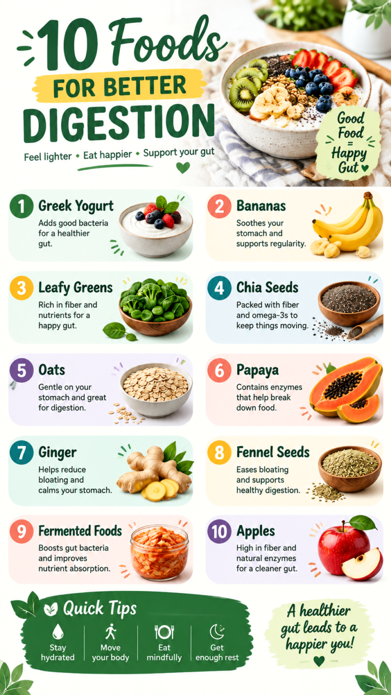 10 Best Foods for Better Digestion  Natural Constipation Relief