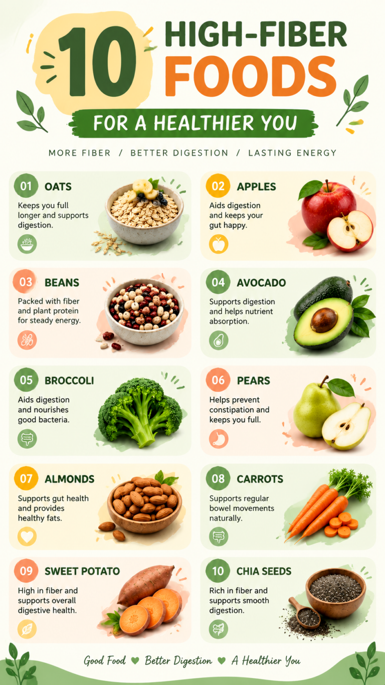10 High Fiber Foods for Better Digestion  a Healthy Gut