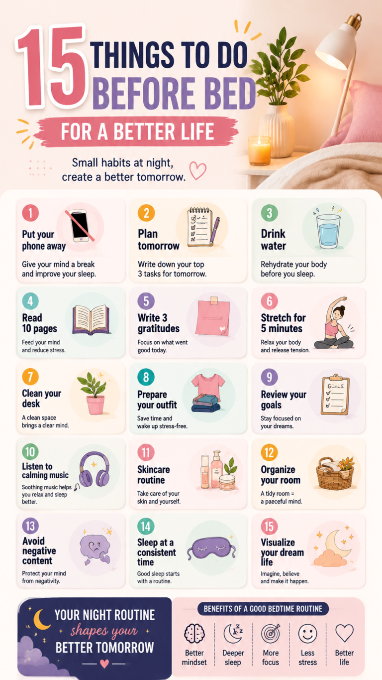 15 Night Routine Habits Before Bed for Better Sleep  a Better Life