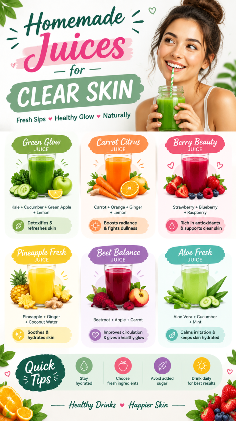 8 Best Homemade Juices for Acne-Prone Skin  Natural Glow