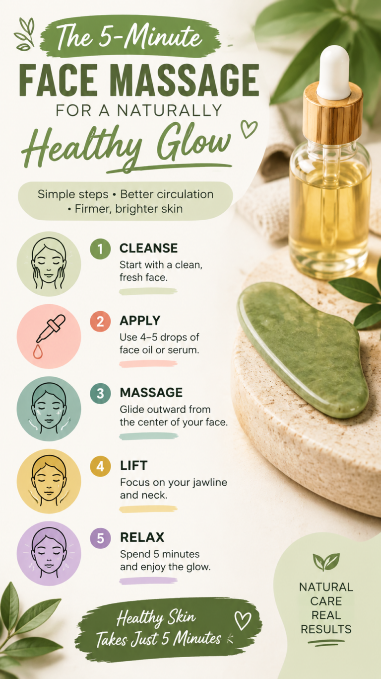 5-Minute Squalane Face Massage for a Less Puffy Face