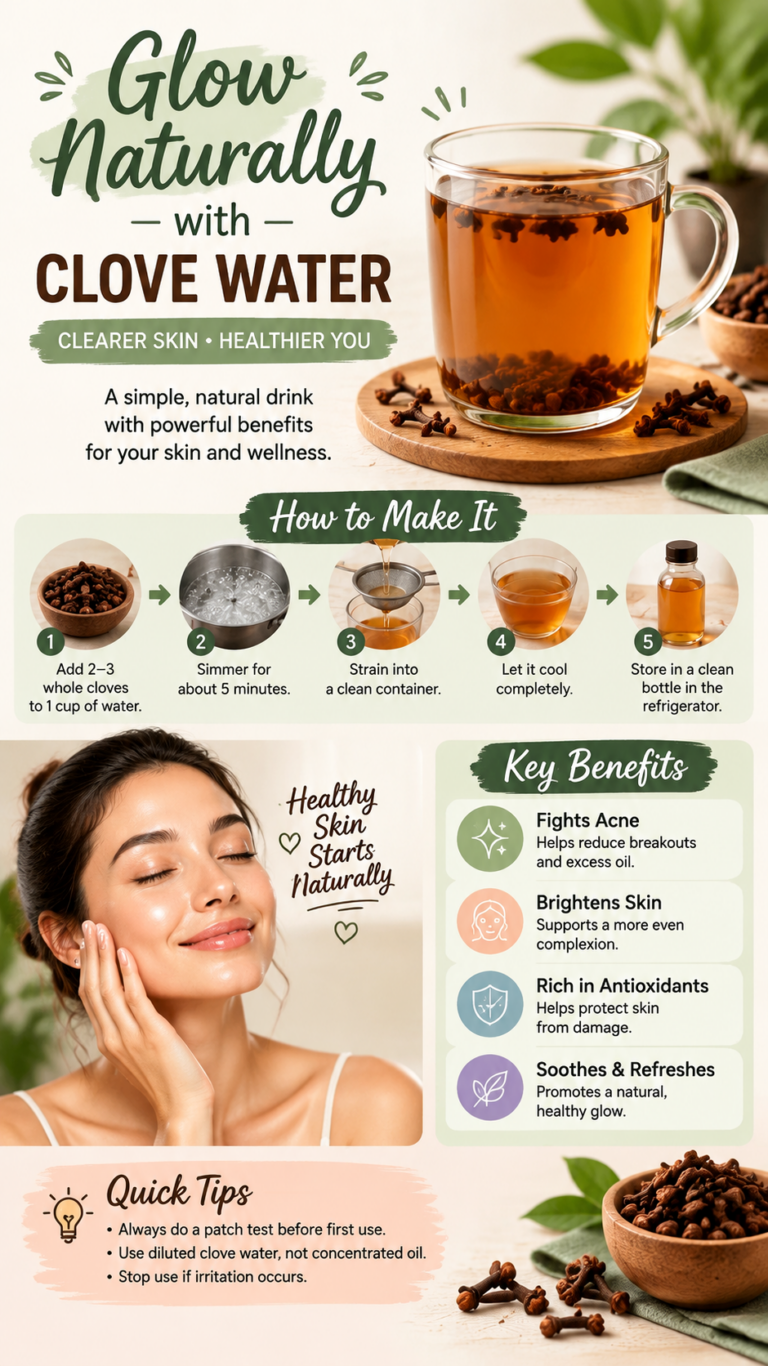 Clove Water for Glowing Skin Natural Skincare Tips  Benefits