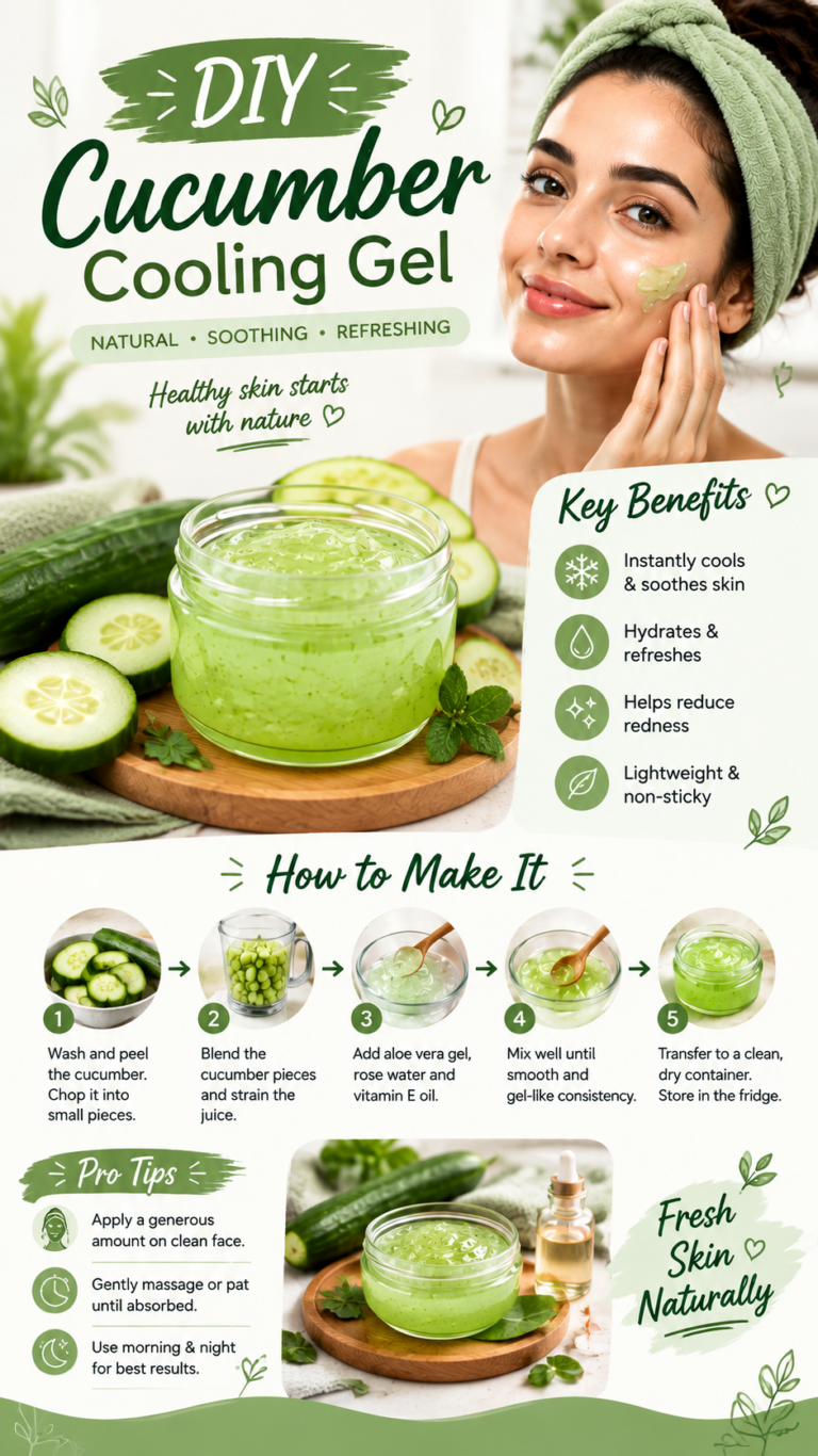 DIY Cucumber Cooling Gel Recipe for Fresh, Soothing  Hydrated Skin