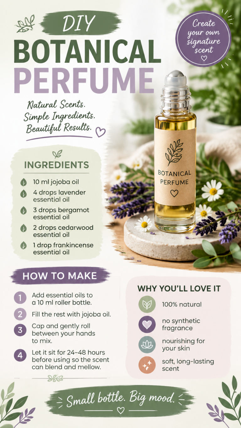 DIY Natural Perfume Recipe  Essential Oil Roller Blend for Beginners