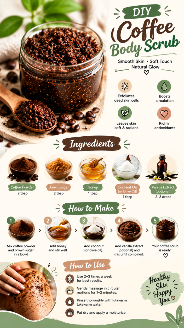DIY Coffee Scrub Recipe for Glowing Skin  Natural Exfoliating Scrub