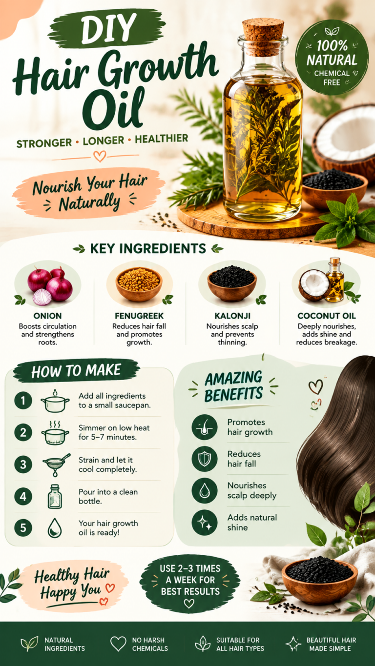 DIY Hair Growth Oil Recipe  Natural Scalp Care for Stronger Hair
