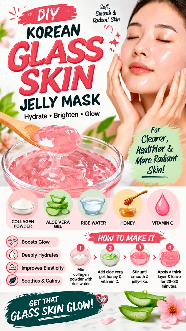 DIY Korean Glass Skin Jelly Mask Recipe for Glowing Skin