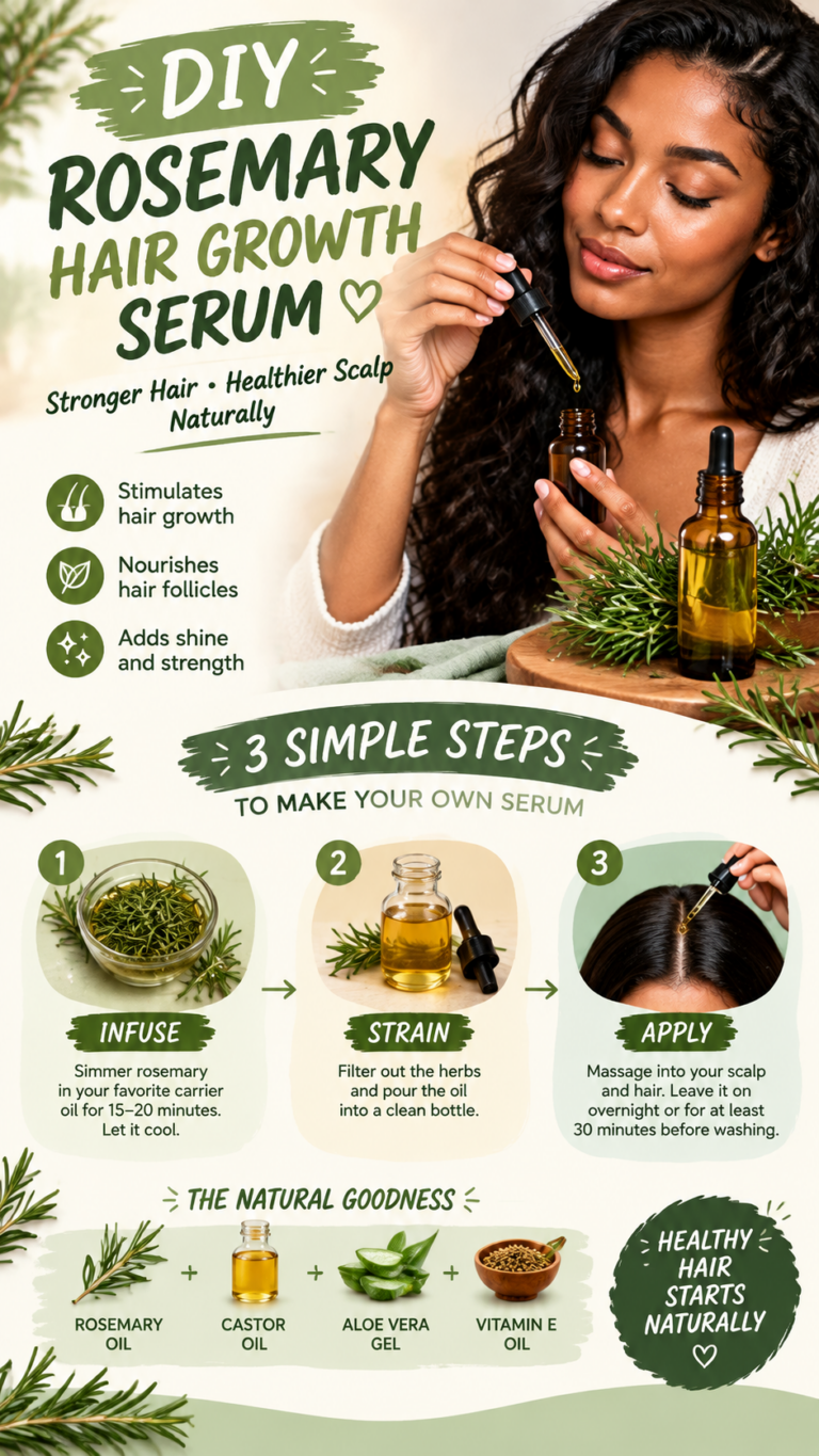 DIY Rosemary Fenugreek Hair Growth Serum Recipe for Stronger, Healthier Hair