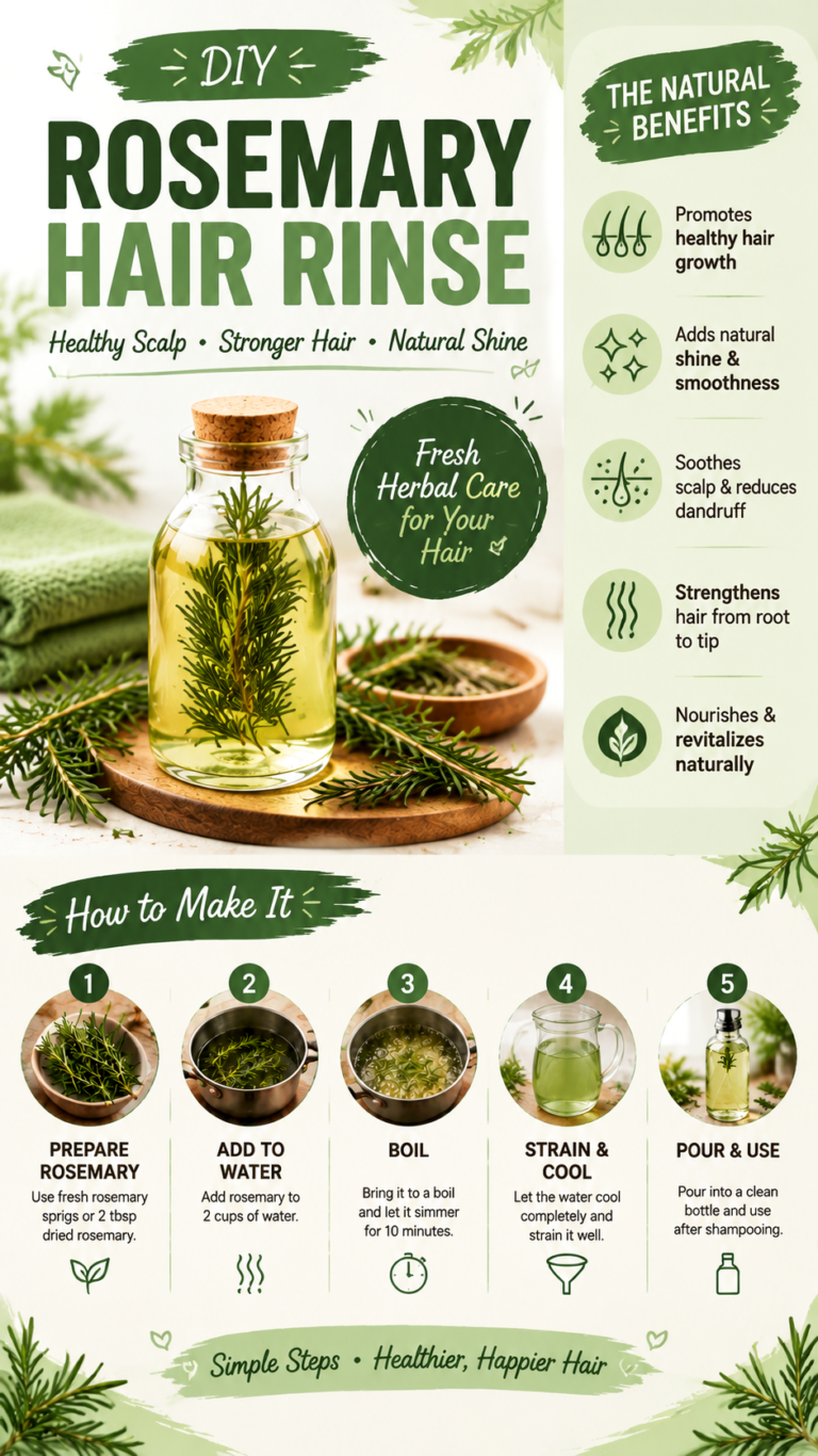 DIY Rosemary Hair Rinse Recipe for Stronger, Shiny  Healthy-Looking Hair