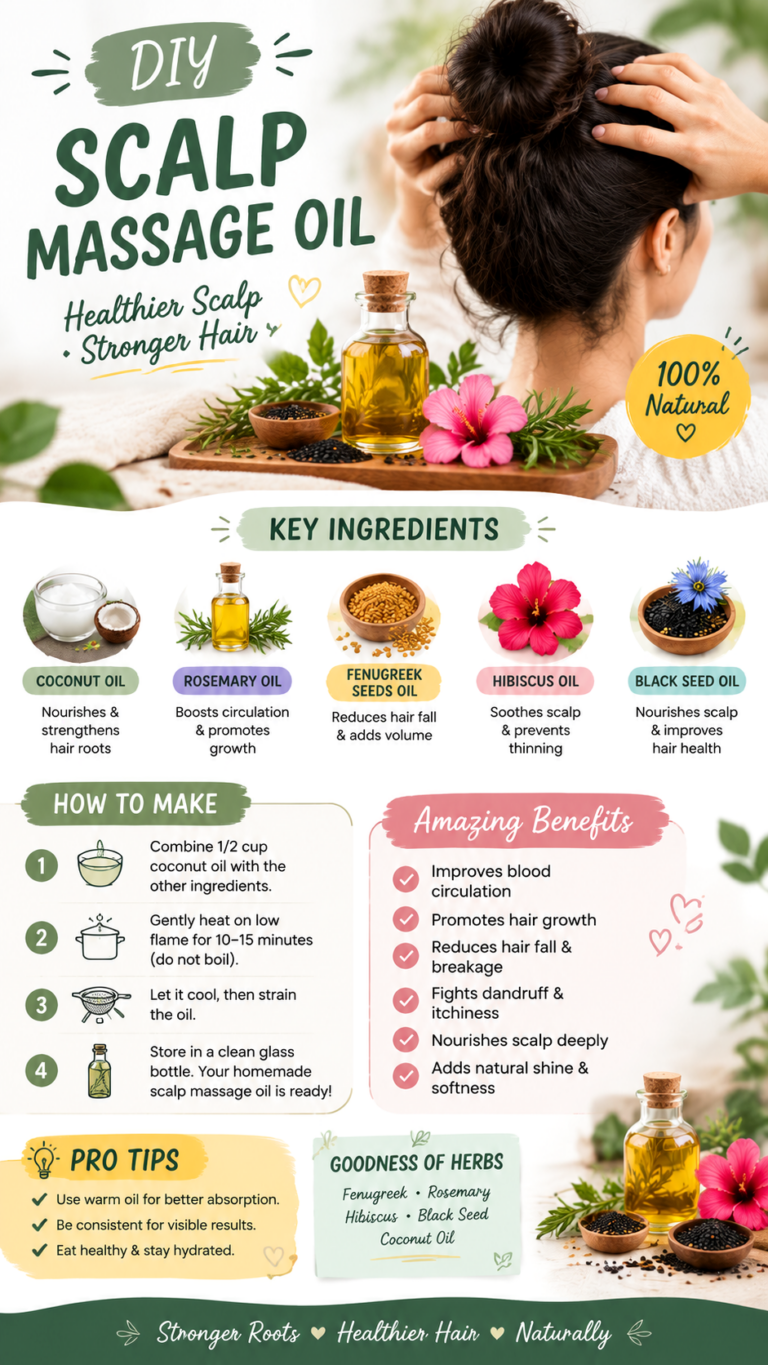 DIY Scalp Massage Oil Recipe for Healthy Hair Growth  Nourished Scalp