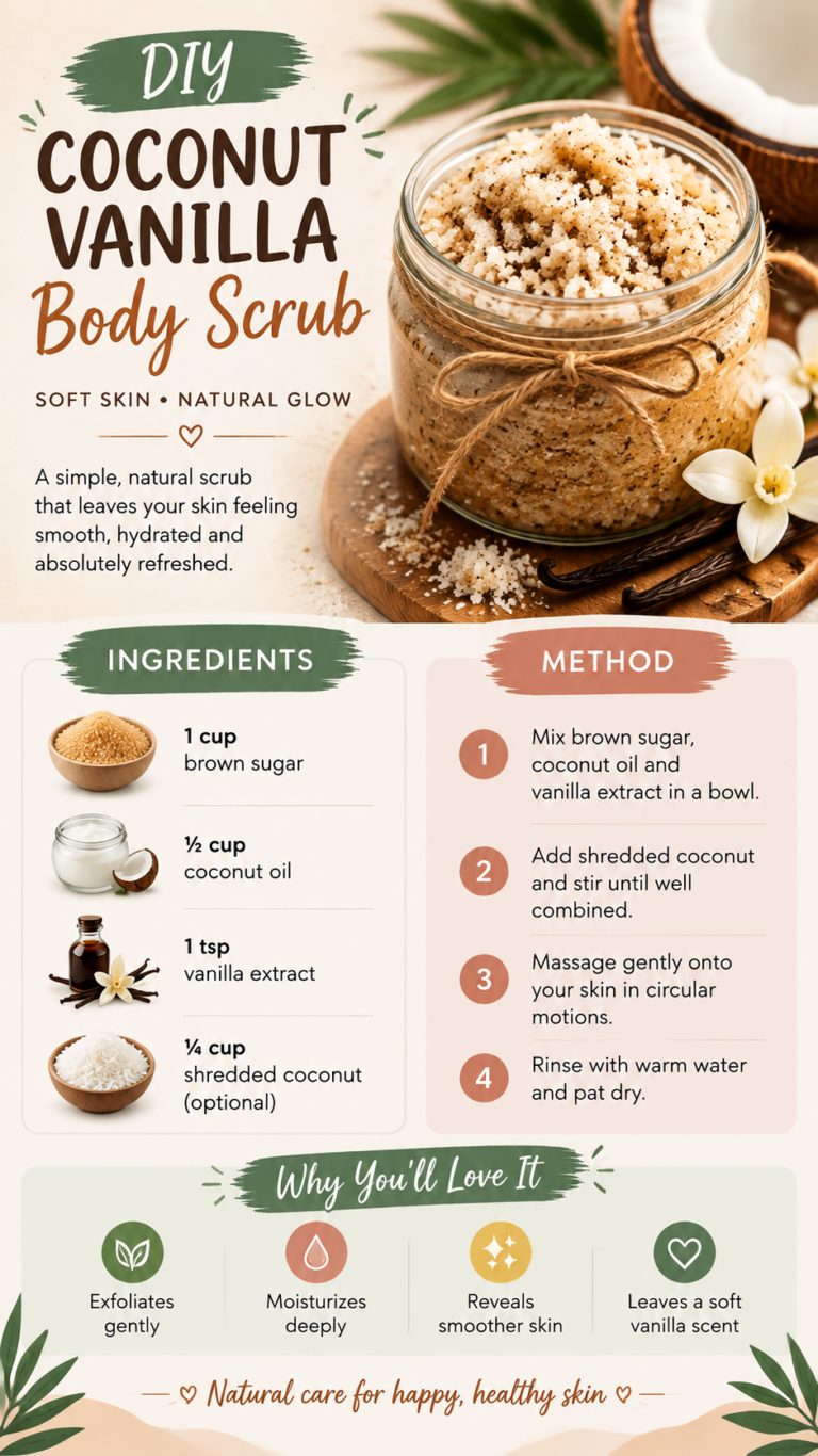DIY Vanilla Cinnamon Sugar Scrub Recipe for Dry Skin  Natural Glow