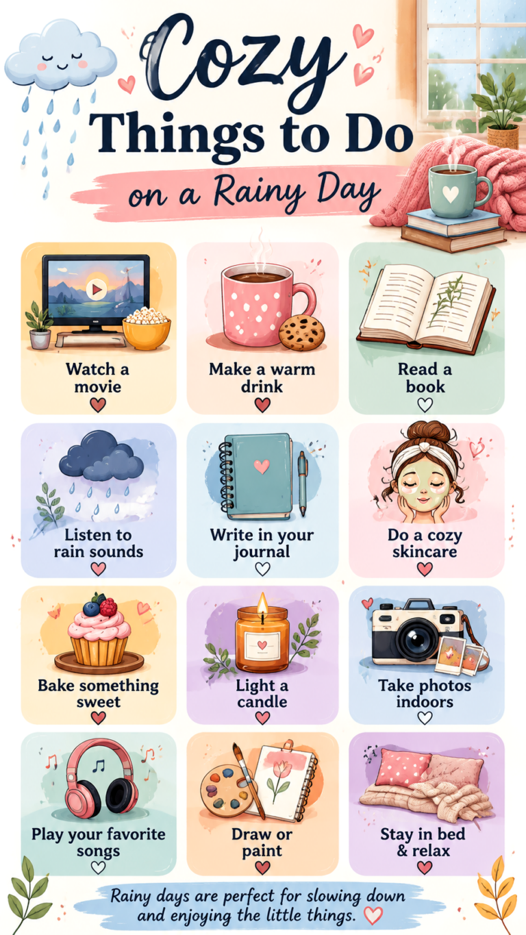 Cozy Rainy Day Activities Ideas for Relaxing at Home