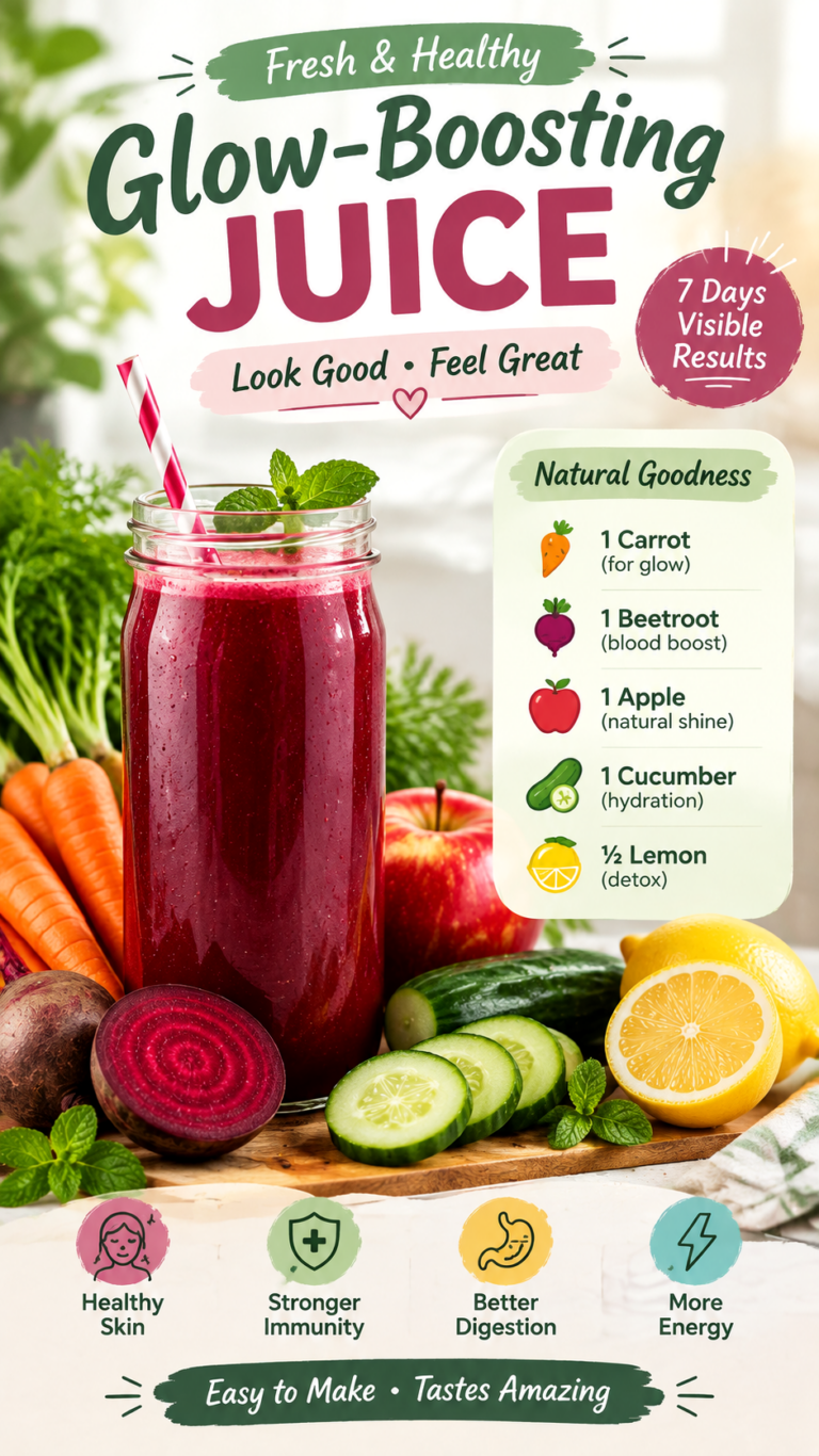 Glass Skin Juice Recipe for Glowing Skin Naturally in 7 Days
