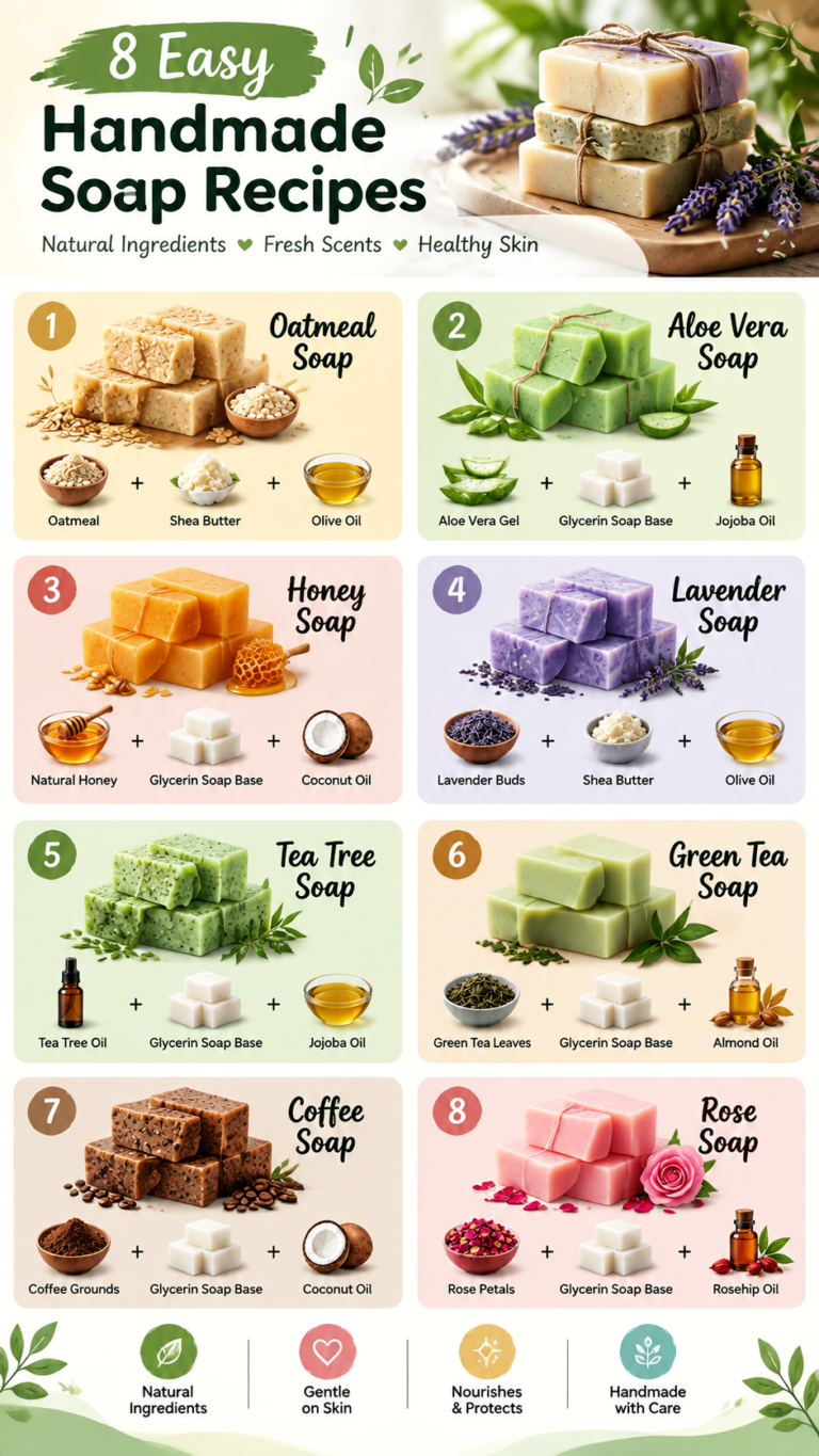 DIY Handmade Soap Recipes with Natural Ingredients for Glowing Skin  HZ Crafts