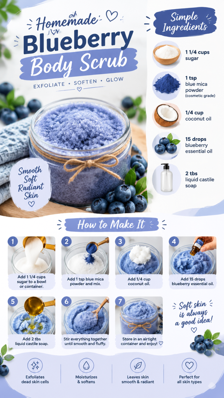 DIY Blueberry Body Scrub Recipe for Soft, Glowing Skin at Home