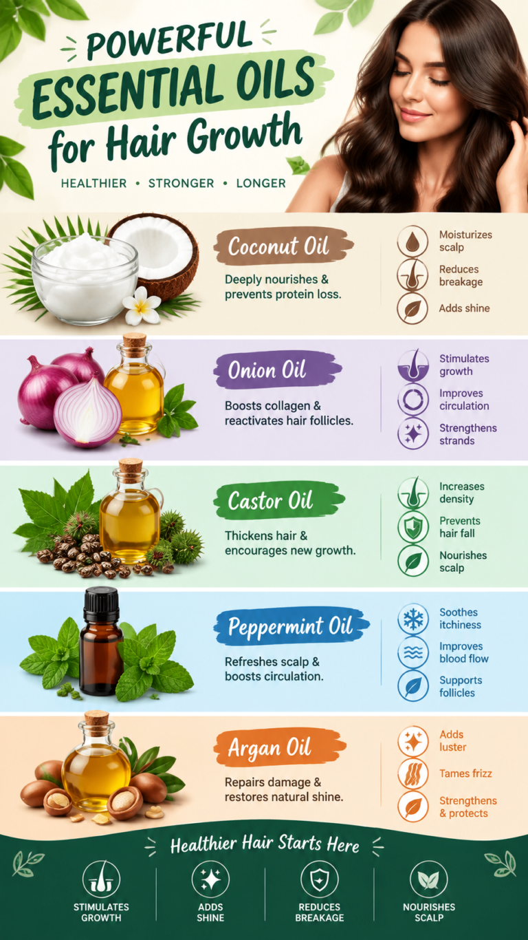 Powerful Essential Oils for Hair Growth Natural Oils for Stronger Hair