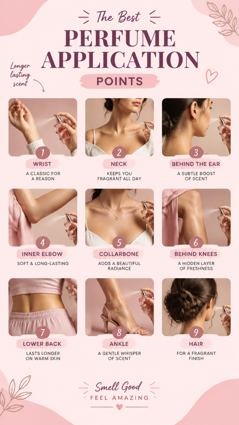 Perfume Application Points Guide Discover Your Perfect Scent Routine