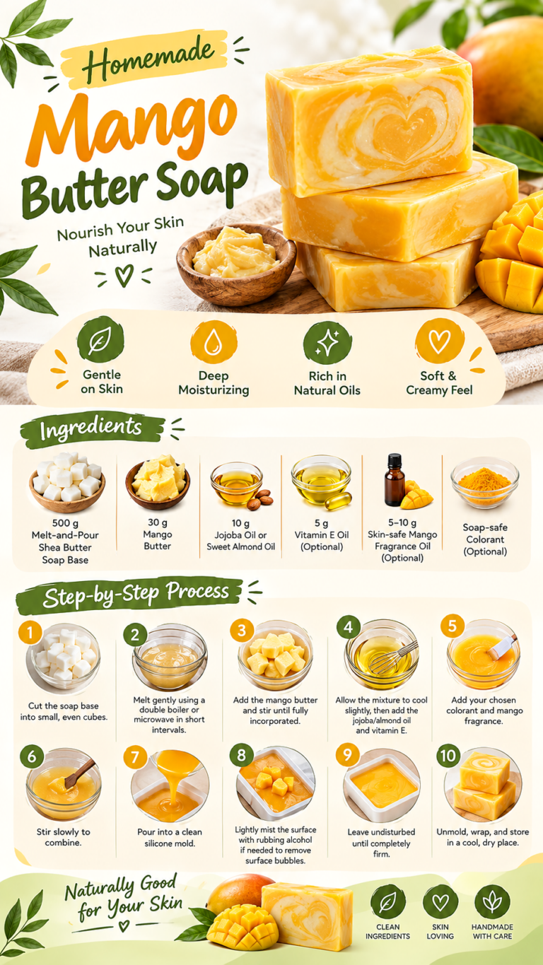 DIY Mango Butter Soap Recipe for a Creamy, Nourishing Homemade Bar