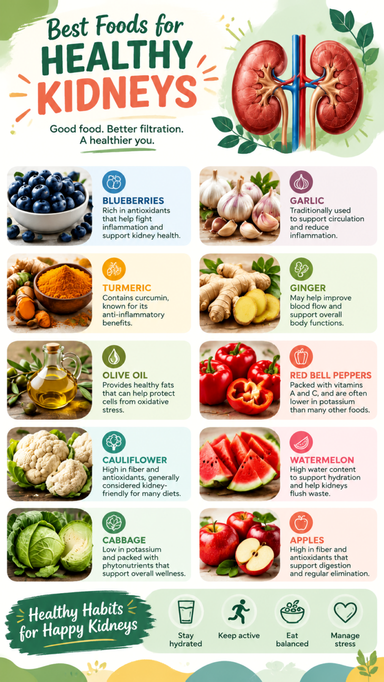 10 Kidney-Friendly Foods to Support Better Kidney Health Naturally