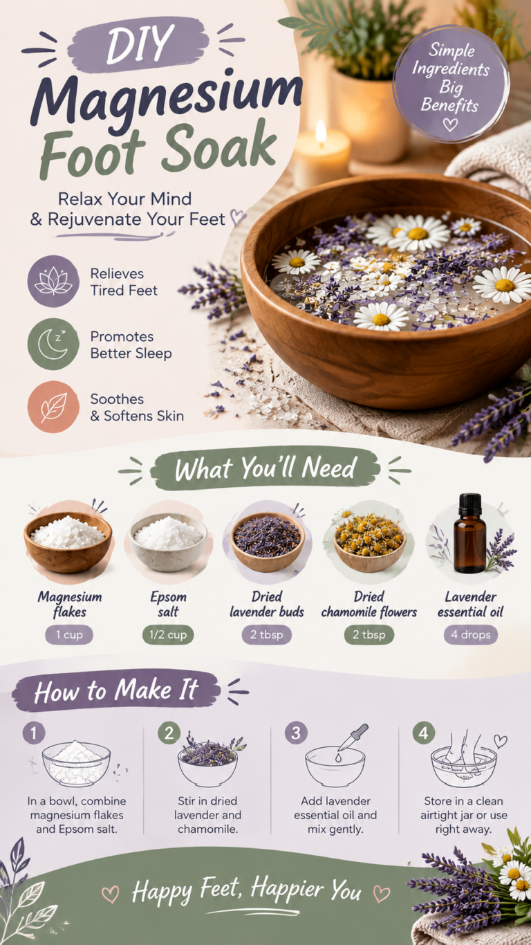 DIY Magnesium Foot Soak Recipe for Better Sleep  Relaxation at Home
