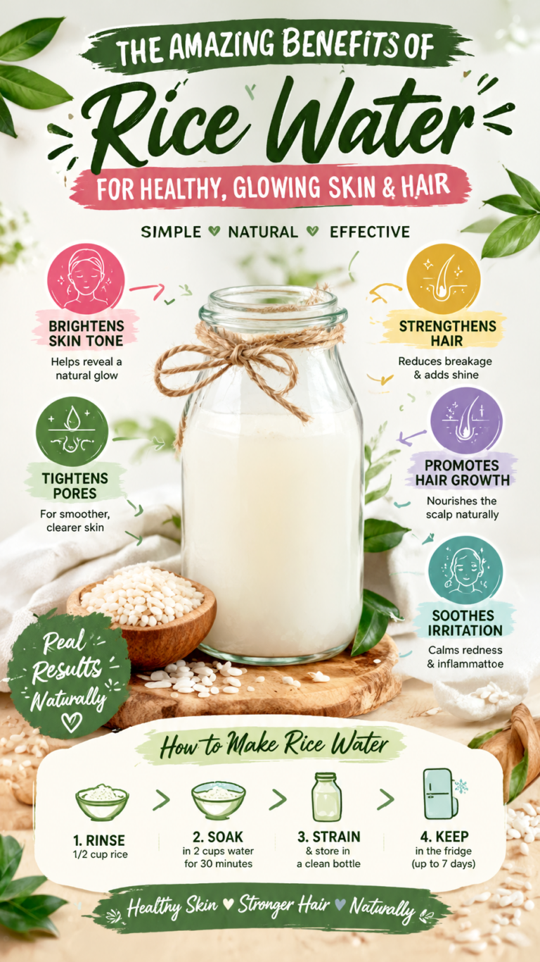 Rice Water Benefits for Glass Skin  Silky Hair  Natural Beauty Tips