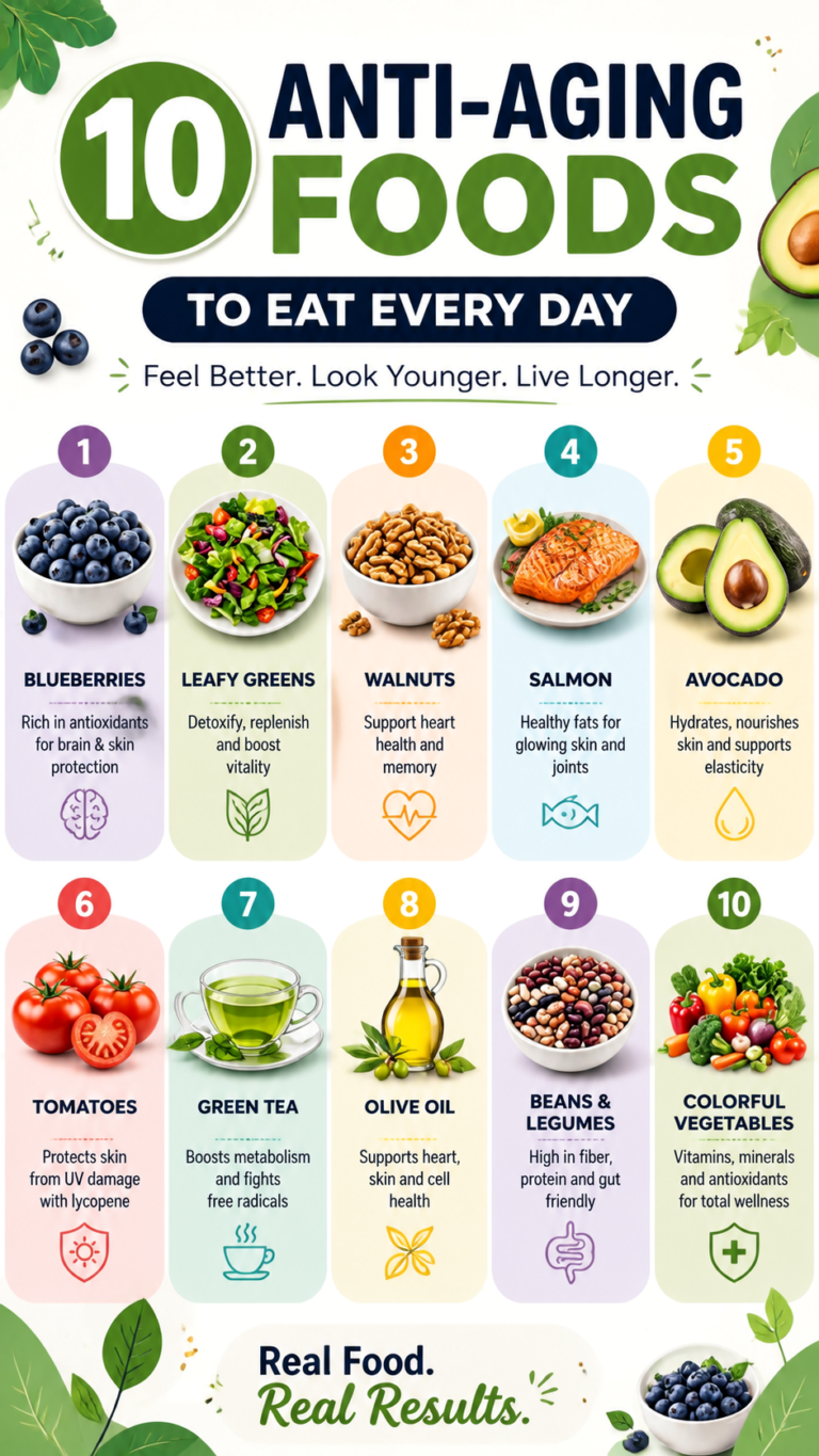 10 Anti-Aging Foods Backed by Science for Healthy Aging  Longevity