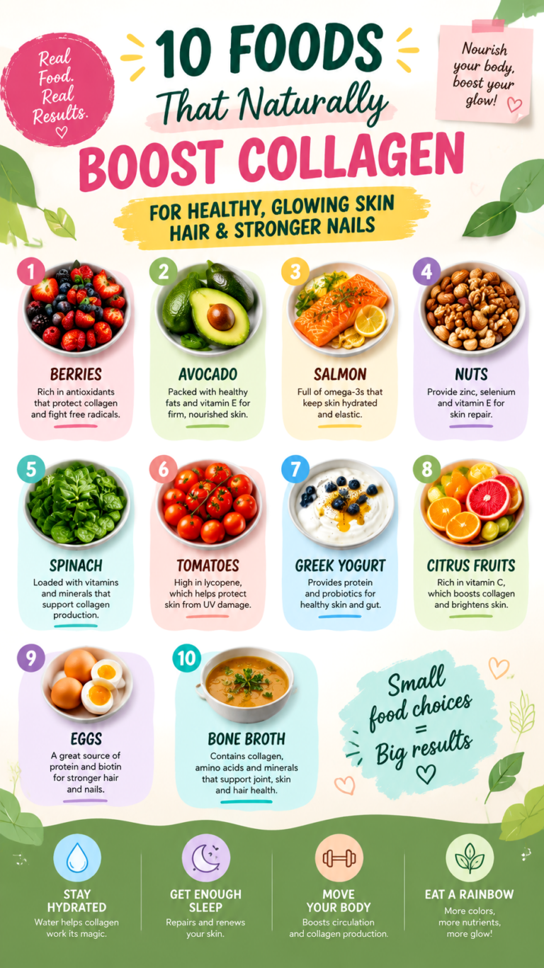 10 Collagen-Boosting Foods for Glowing Skin, Hair  Healthy Aging