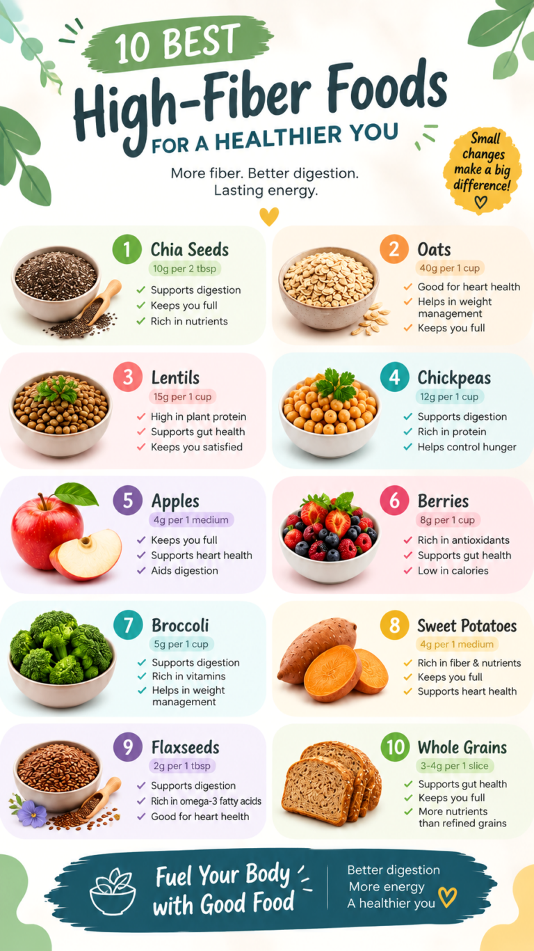 10 Best High-Fiber Foods to Add to Your Diet for Better Health