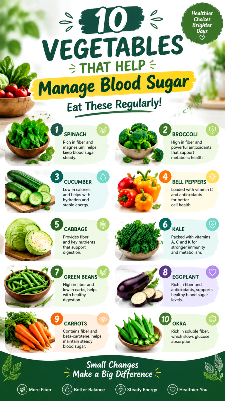 10 Blood Sugar-Friendly Vegetables to Add to Your Healthy Diet