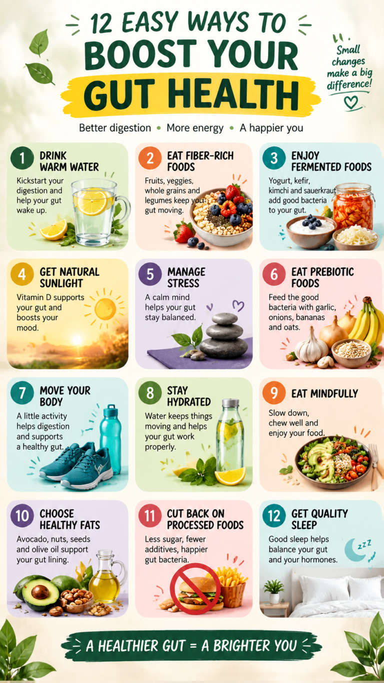 12 Simple Gut Health Tips Easy Biohacks for Better Digestion and a Healthier Gut