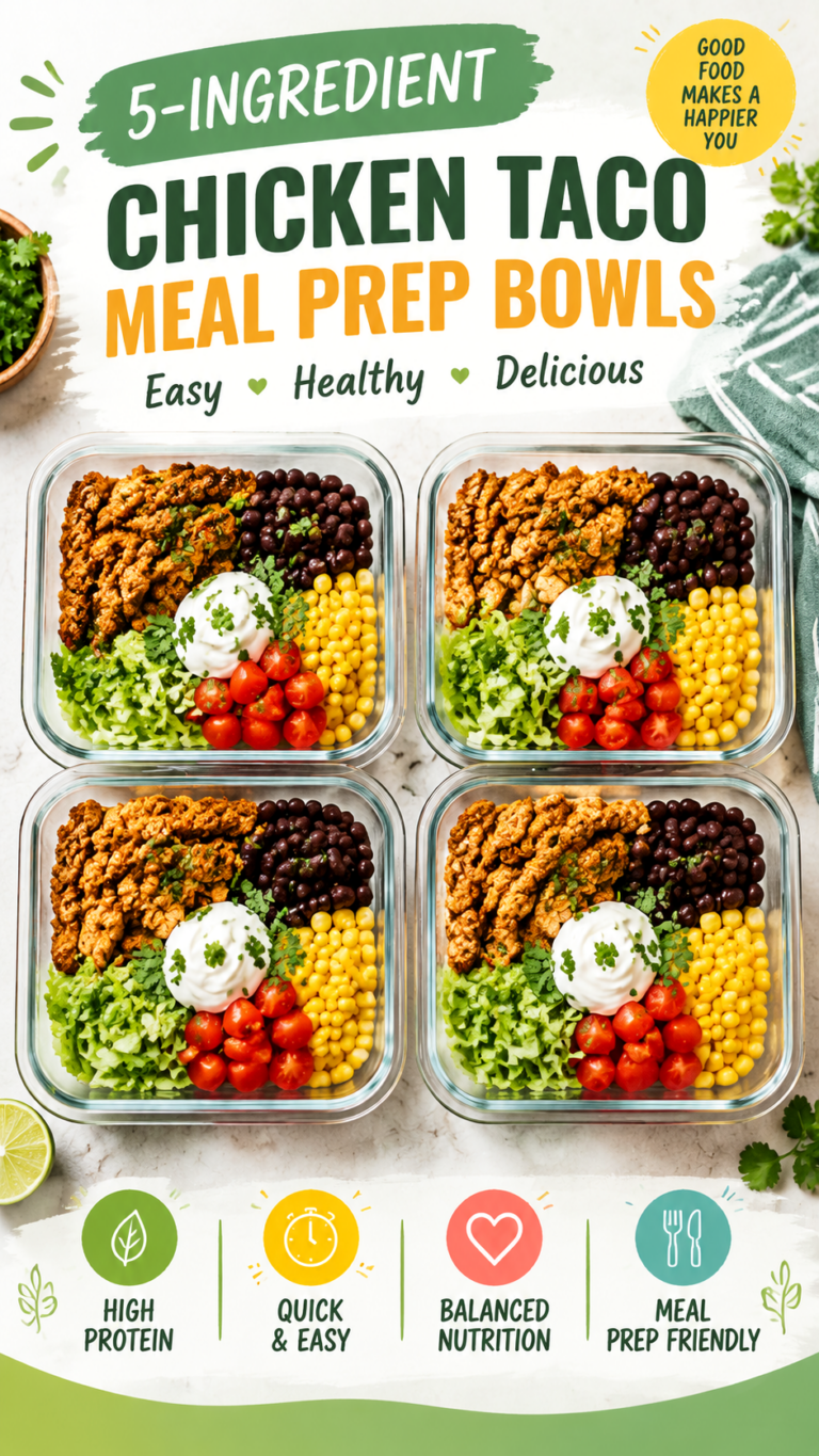 Low-Carb Beef Taco Salad Meal Prep Bowls  Easy Healthy Lunch Recipe
