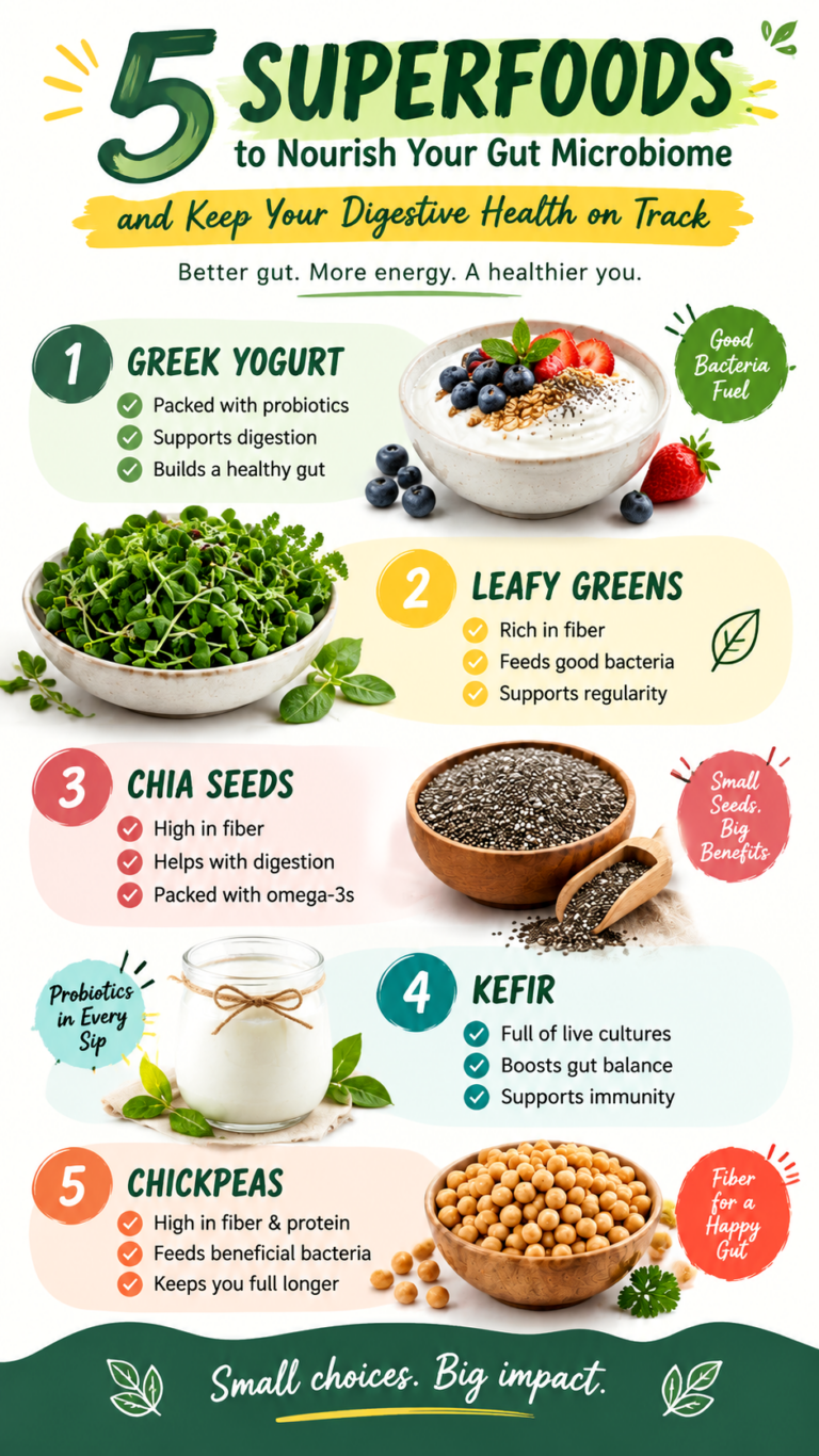 5 Essential Foods to Boost Your Gut Microbiome  Improve Digestion