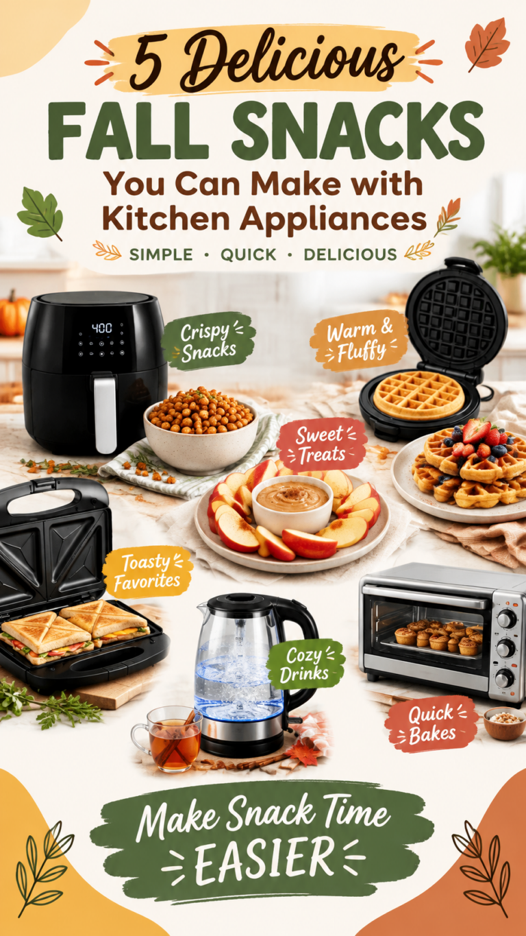 5 Best Kitchen Appliances for Quick  Easy Fall Snacks