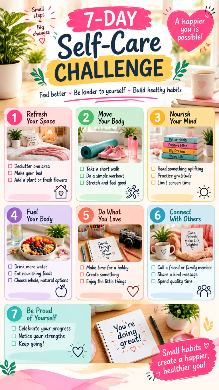 7-Day Get Your Life Together Challenge Reset Your Routine, Habits  Mindset