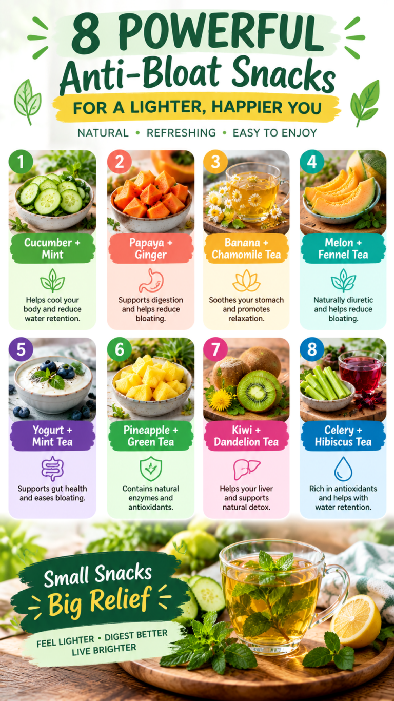8 Best Anti-Bloat Snacks and Herbal Teas for Natural Digestive Relief